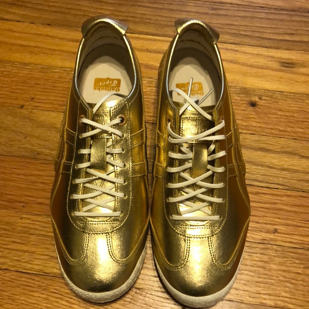 Rare Onitsuka Tiger Asics Mexico 66 style in GOLD!